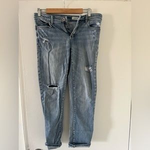 Slim boyfriend Anthropology jeans, ripped